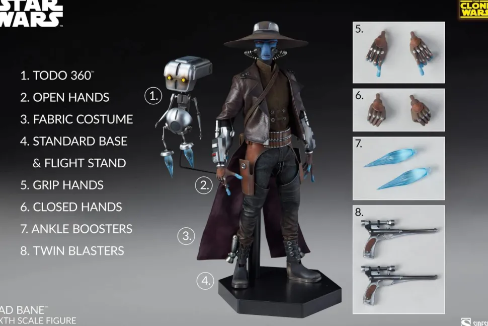 Star Wars: The Clone Wars - Cad Bane 1/6th Scale Action Figure