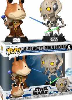 Star Wars: The Clone Wars - Jar Jar Binks vs General Grievous Pop! Vinyl Figure 2-Pack