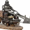 Star Wars: The Mandalorian - The Mandalorian on Speeder Bike 1/10th Scale Statue