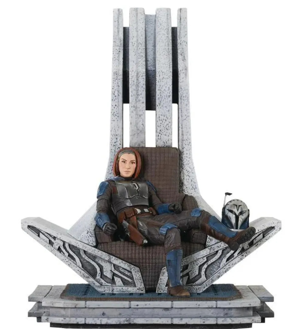 Star Wars: The Mandalorian - Bo-Katan on Throne Premier Collection 1/7th Scale Statue