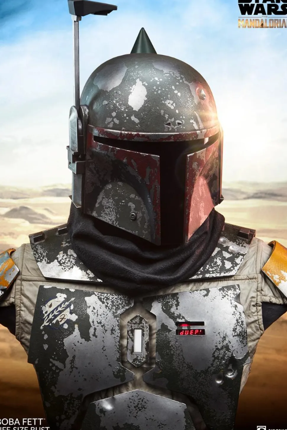 Star Wars: The Mandalorian - Boba Fett 1:1 Scale Life-Size Bust Statue
