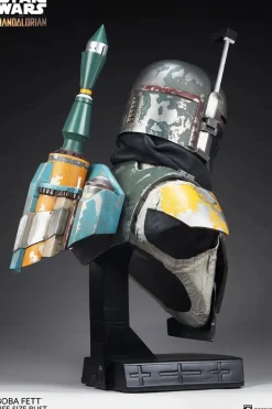 Star Wars: The Mandalorian - Boba Fett 1:1 Scale Life-Size Bust Statue