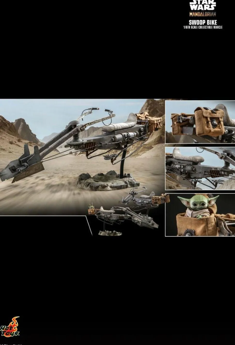 Star Wars: The Mandalorian - Swoop Bike 1/6th Scale Hot Toys Action Figure Vehicle Accessory