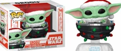 Star Wars: The Mandalorian - Grogu with Santa Hat in Pram (Holiday) Pop! Vinyl Figure