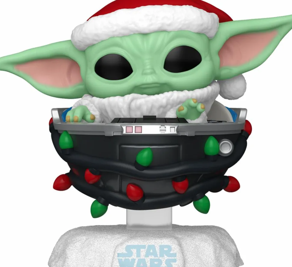 Star Wars: The Mandalorian - Grogu with Santa Hat in Pram (Holiday) Pop! Vinyl Figure