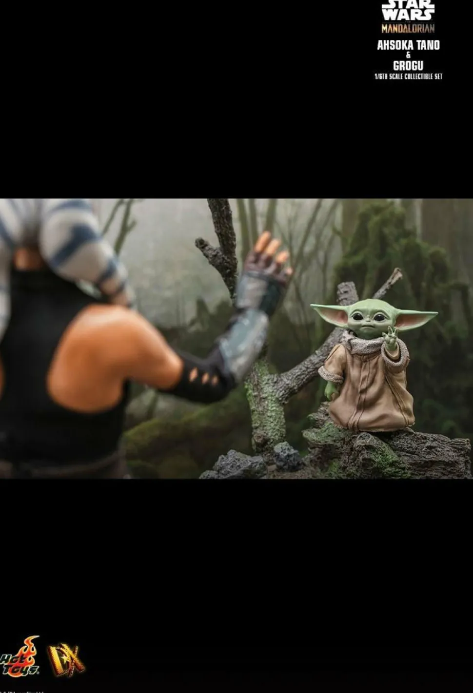 Star Wars: The Mandalorian - Ahsoka Tano & Grogu 1/6th Scale Hot Toys Action Figure 2-Pack