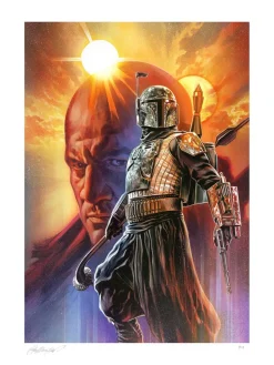 Star Wars: The Mandalorian - Boba Fett: The Gunslinger Fine Art Print by Felipe Massafera
