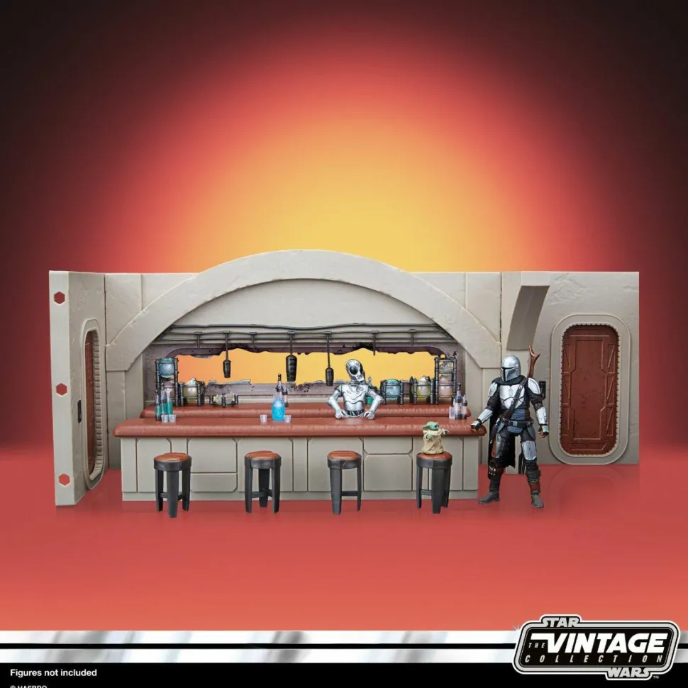 Star Wars: The Mandalorian - Nevarro Cantina with Imperial Death Trooper (Nevarro) Vintage Collection 3.75” Scale Action Figure Diorama Playset