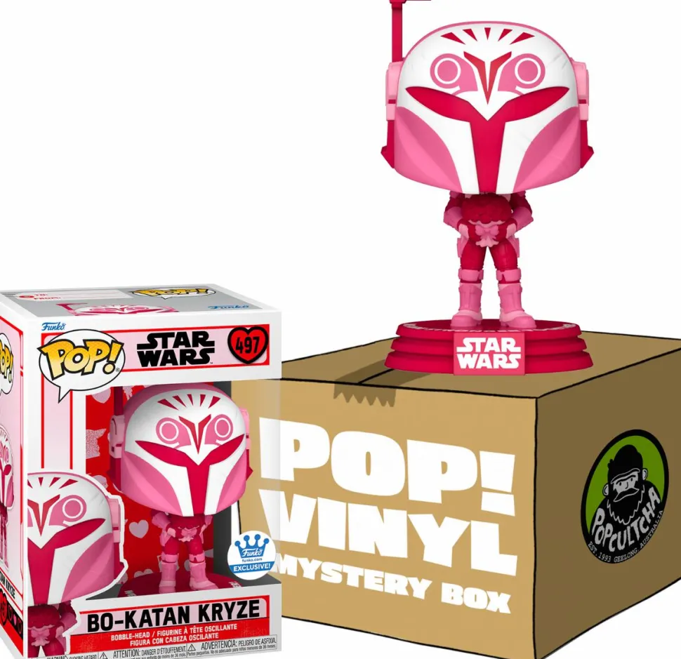 Star Wars: The Mandalorian - Bo-Katan Kryze Valentine’s Day Mystery Box (includes Bo-Katan & 3 Mystery Exclusive Pop! Vinyl Figures) (Funko / Popcultcha Exclusive)