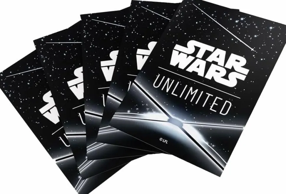 Star Wars: Unlimited - Card Back Black Standard Deck Protector Sleeves (60 Count)
