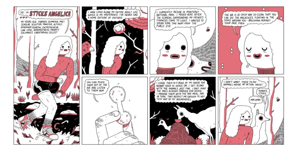 Sticks Angelica, Folk Hero by Michael DeForge Hardcover Book