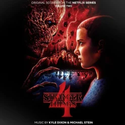 Stranger Things 4 - Original Score From The Netflix Series Volume 02 by Kyle Dixon & Michael Stein 2xLP Vinyl Record (Clear / Red Coloured Vinyl)