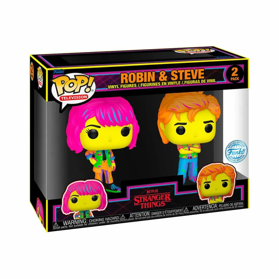 Stranger Things 4 - Robin & Steve Blacklight Pop! Vinyl Figure 2-Pack