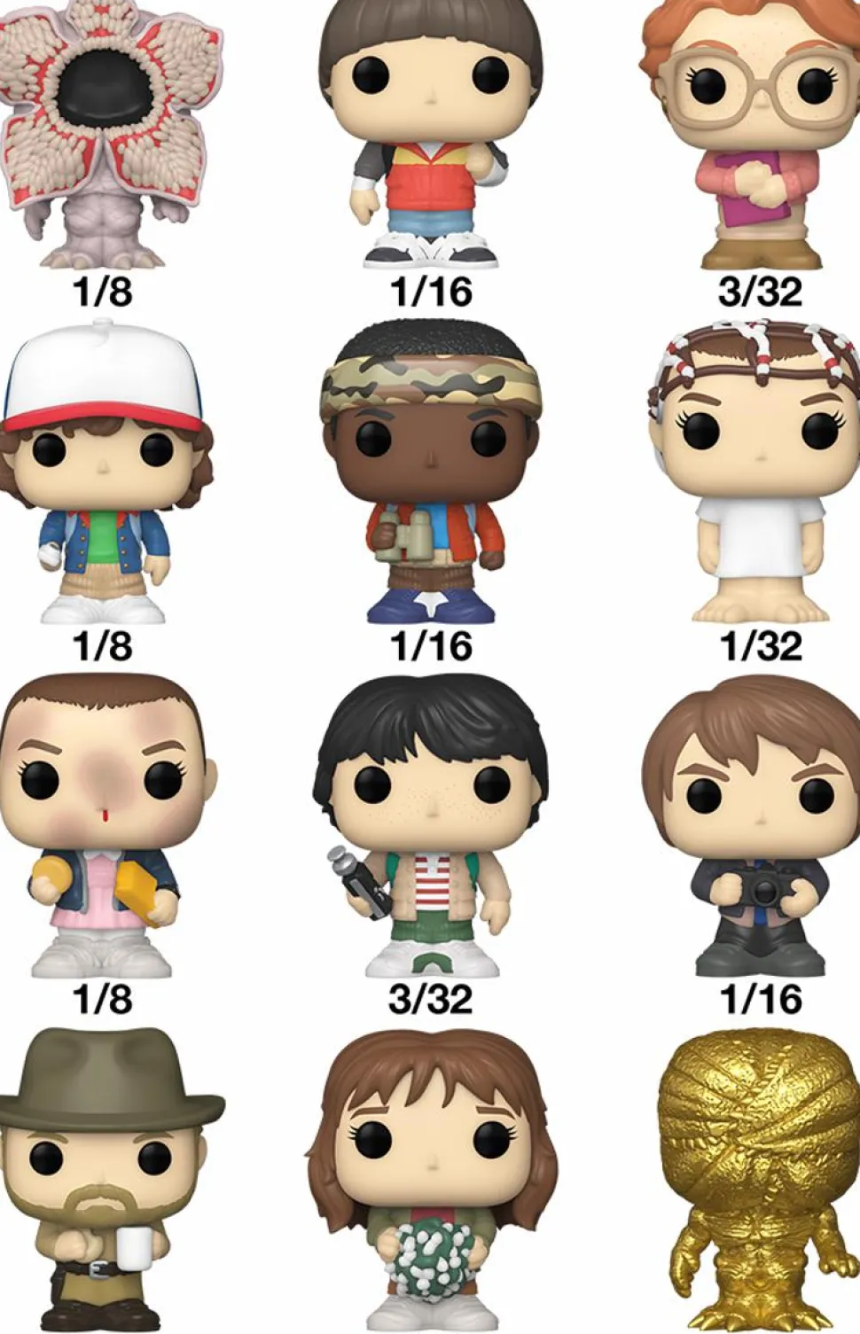 Stranger Things - Bitty Pop! Blind Bag Vinyl Figure (Display of 32)