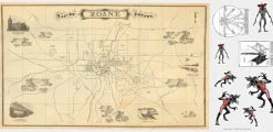 Stranger Things - Dry Erase Hawkins Map Peel and Stick Giant Wall Decals