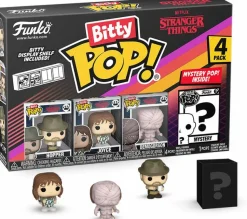 Stranger Things - Hopper, Joyce, Demogorgon (Closed Face) & Mystery Bitty Pop! Vinyl Figure 4-Pack