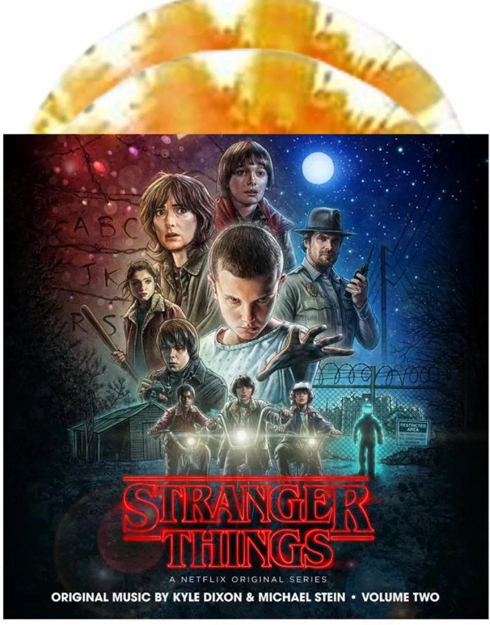 Stranger Things - Original Music From The Netflix Original Series Volume Two By Kyle Dixon & Michael Stein 2xLP Vinyl Record (Orange Ghostly Effect Coloured Vinyl)
