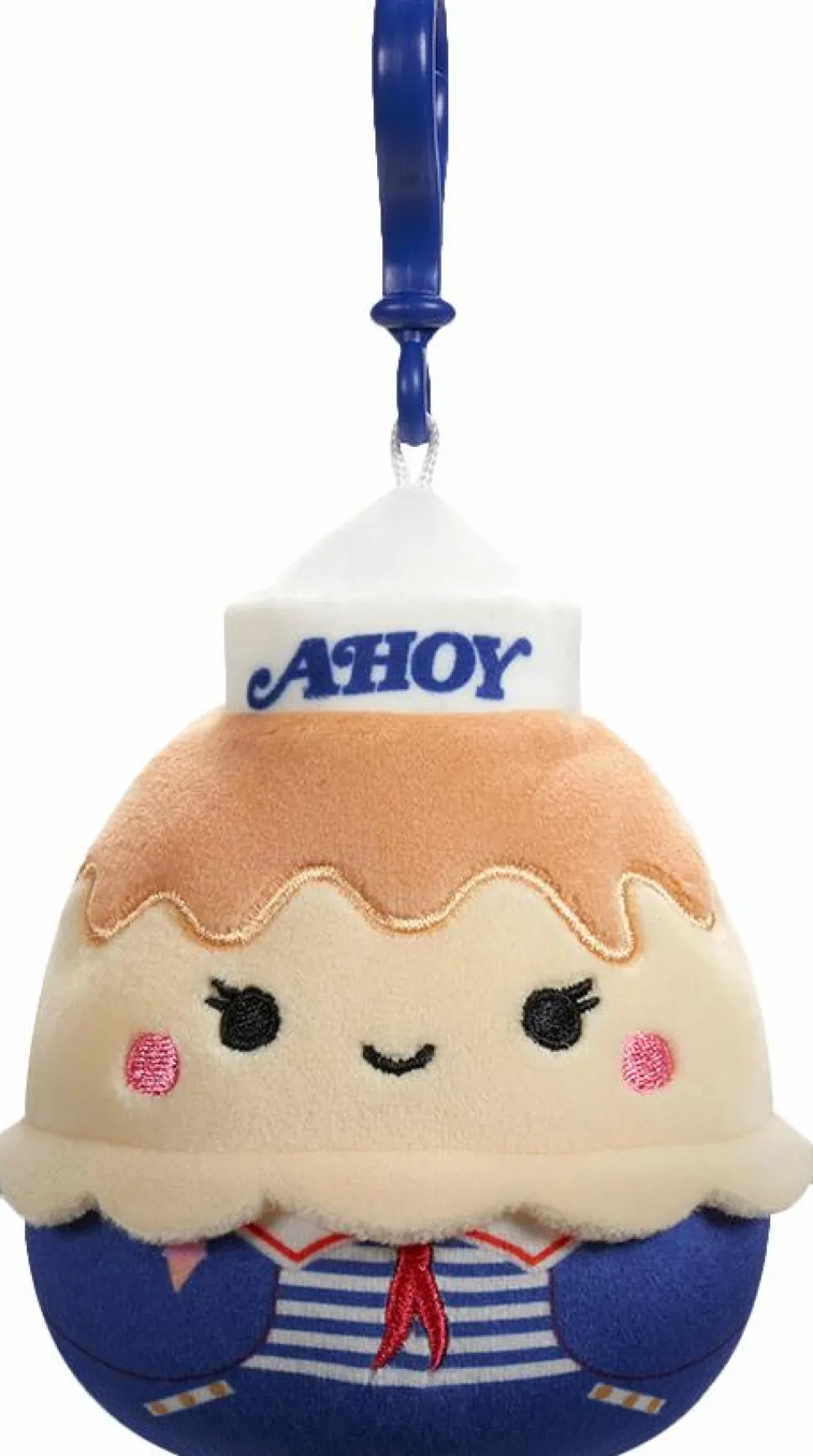 Stranger Things - Scoops Ahoy USS Butterscotch Squishmallows 3.5" Clip-On Plush