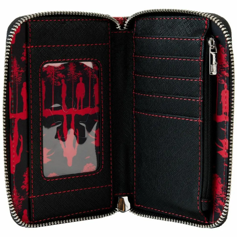 Stranger Things - Upside Down Shadows 4” Faux Leather Zip-Around Wallet