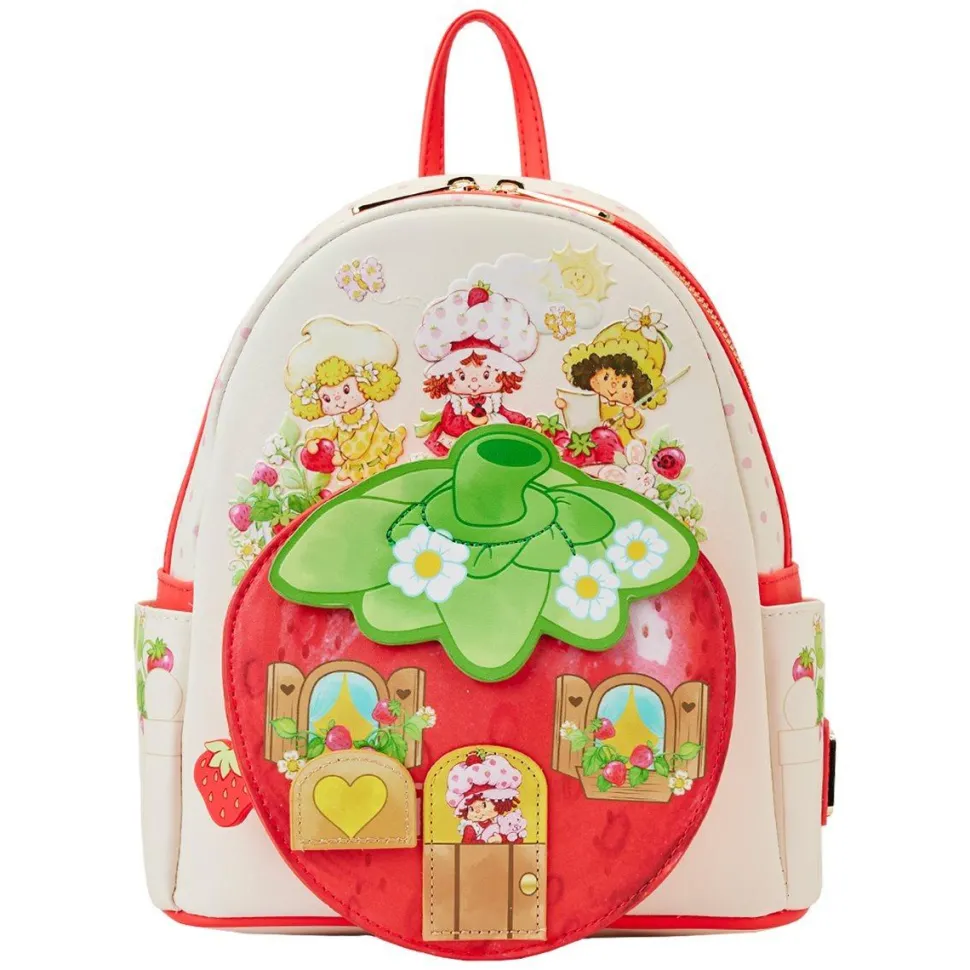 Strawberry Shortcake - Strawberry House Scented 10" Faux Leather Mini Backpack