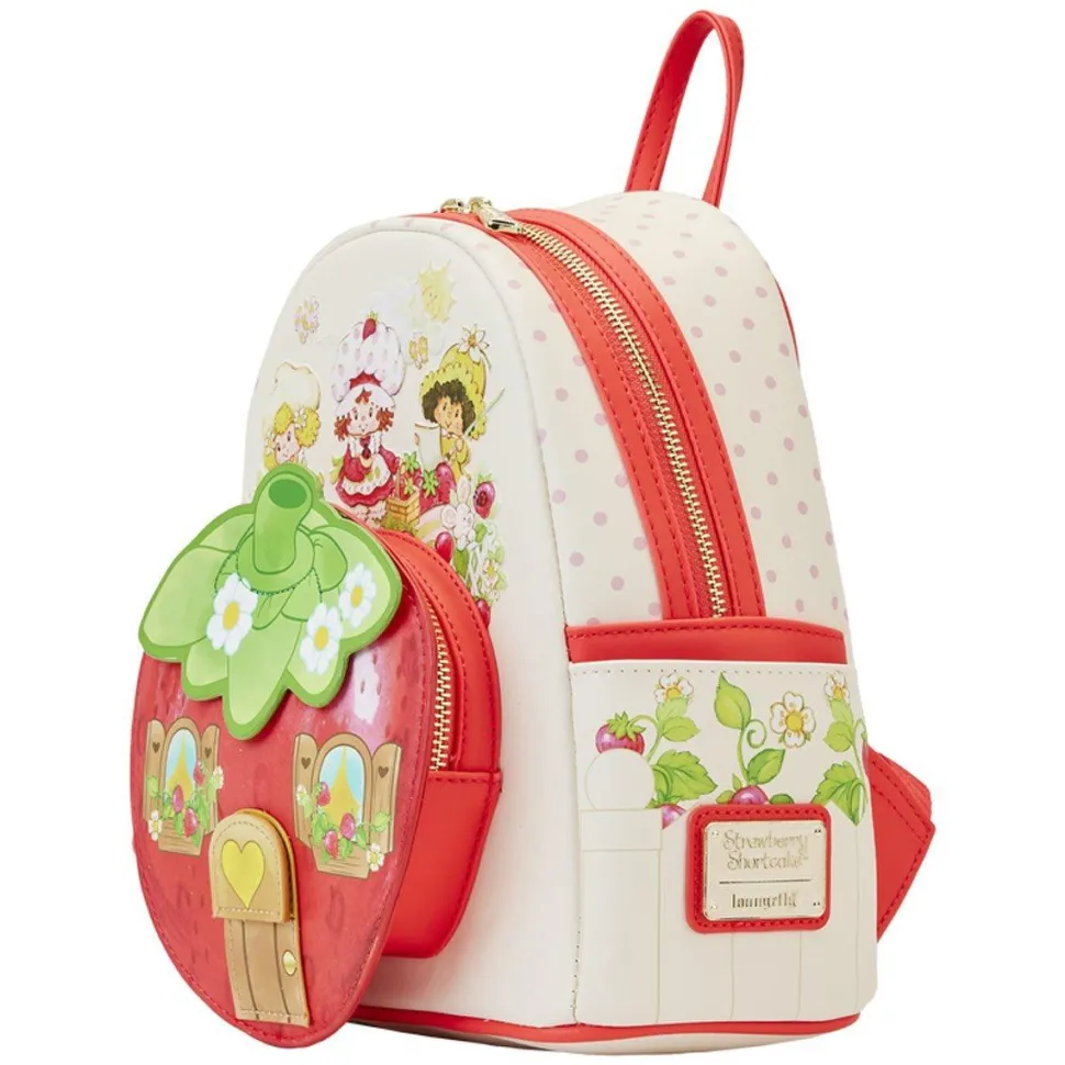 Strawberry Shortcake - Strawberry House Scented 10" Faux Leather Mini Backpack