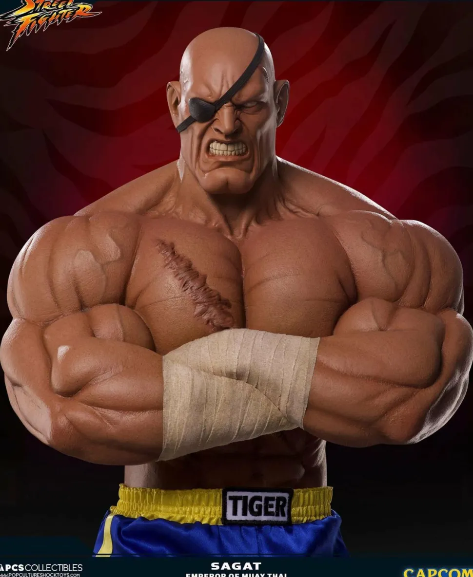 Street Fighter - Sagat Emperor of Muay Thai Exclusive 1/3 Scale Statue