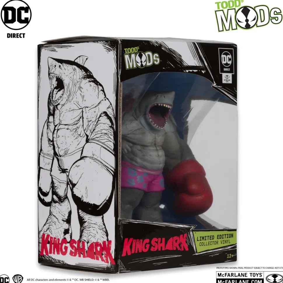 Suicide Squad - King Shark Todd's Mods Collector Vinyl 4.5" Scale PVC Posed Figure