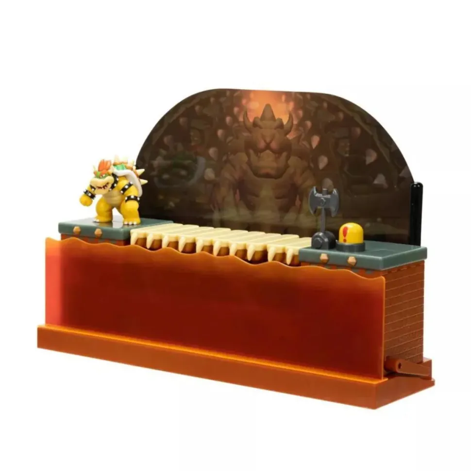 Super Mario - Bowser Battle World of Nintendo Deluxe 2.5" Scale Action Figure Playset