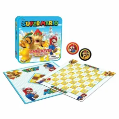Super Mario - Checkers & Tic Tac Toe Board Game Set