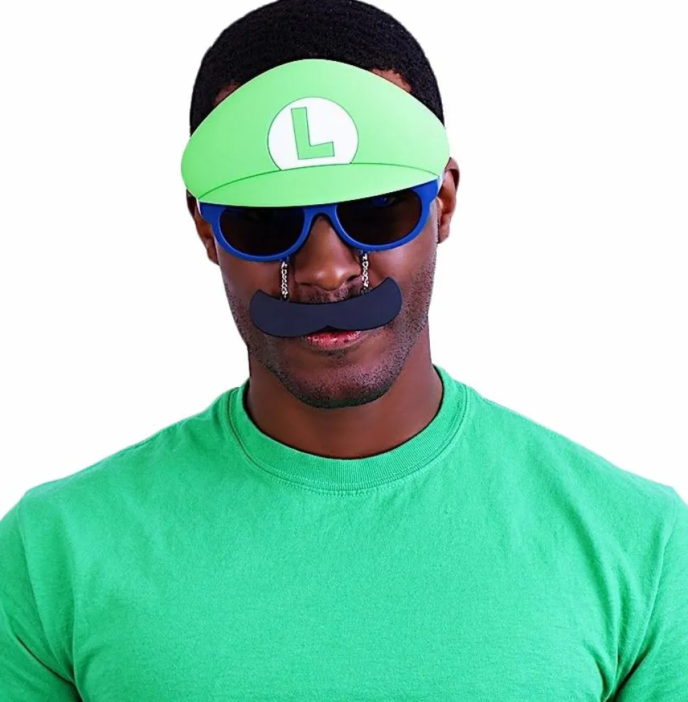 Super Mario - Luigi Mustache Sun-Staches Sunglasses (One Size)