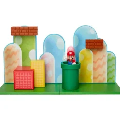 Super Mario - Mario with Acorn Plains Diorama World of Nintendo 2.5