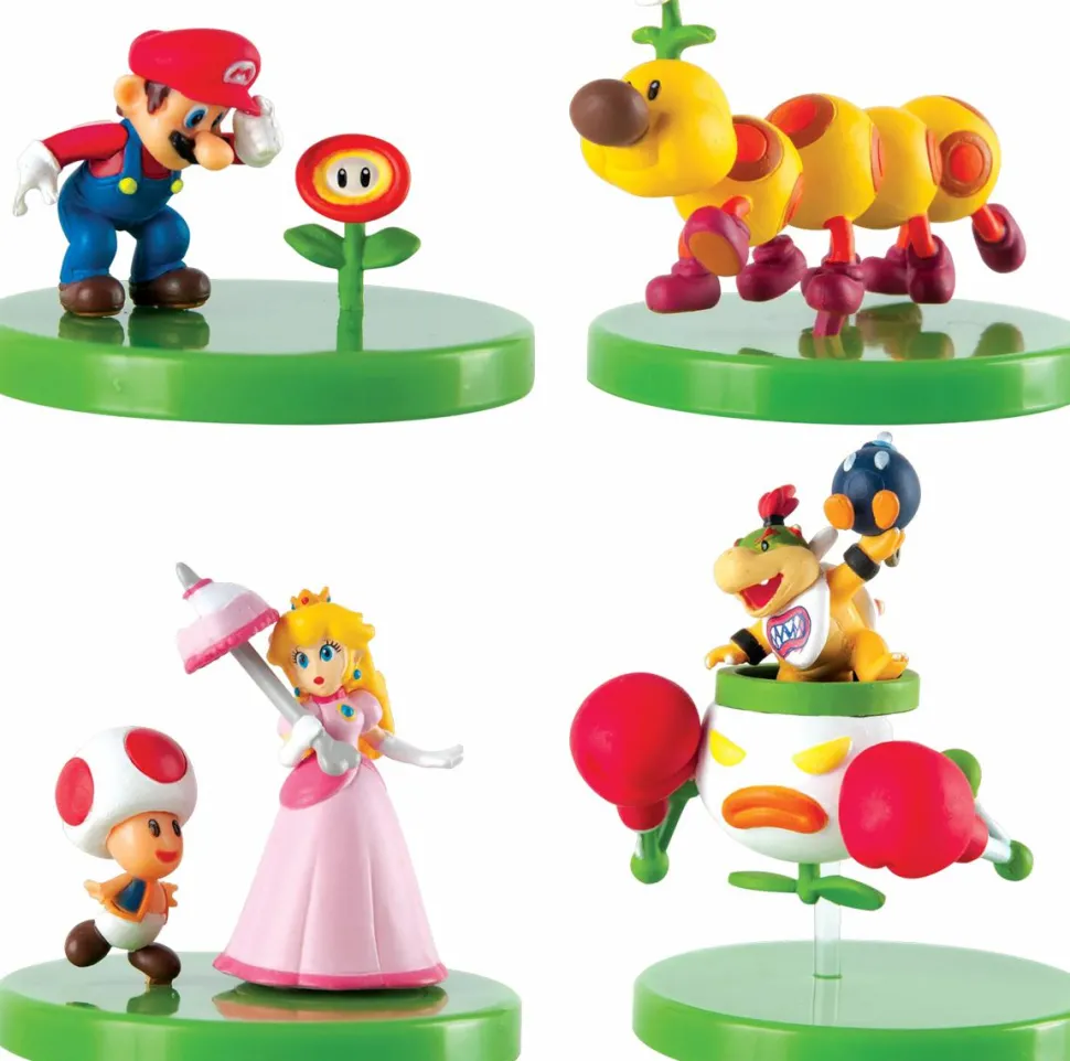 Super Mario - Super Mario Buildable 2" Vinyl Figure Blind Box Capsule (Display of 12)