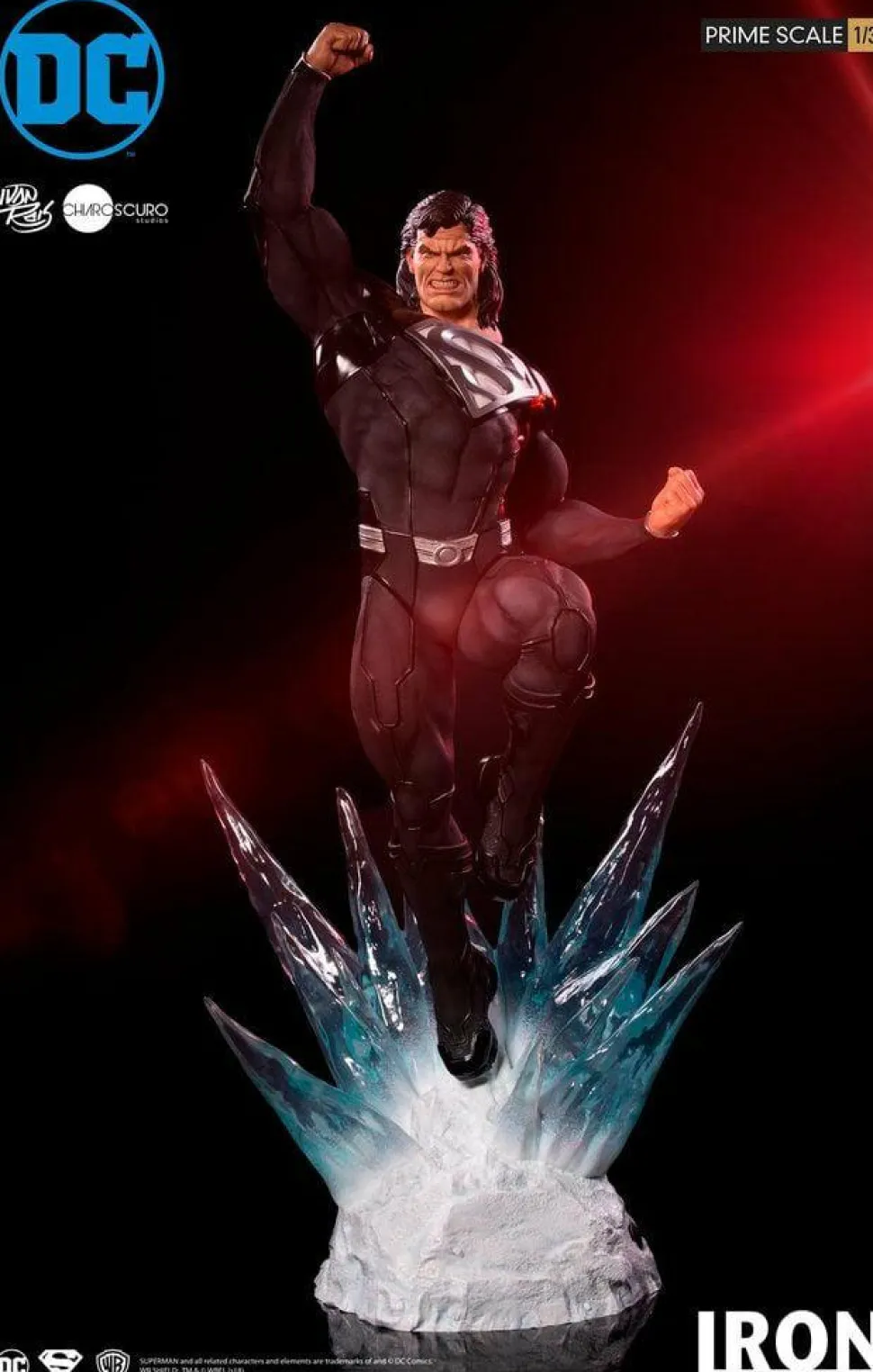 Superman - Black Suit Superman 1/3 Scale Statue by Ivan Reis