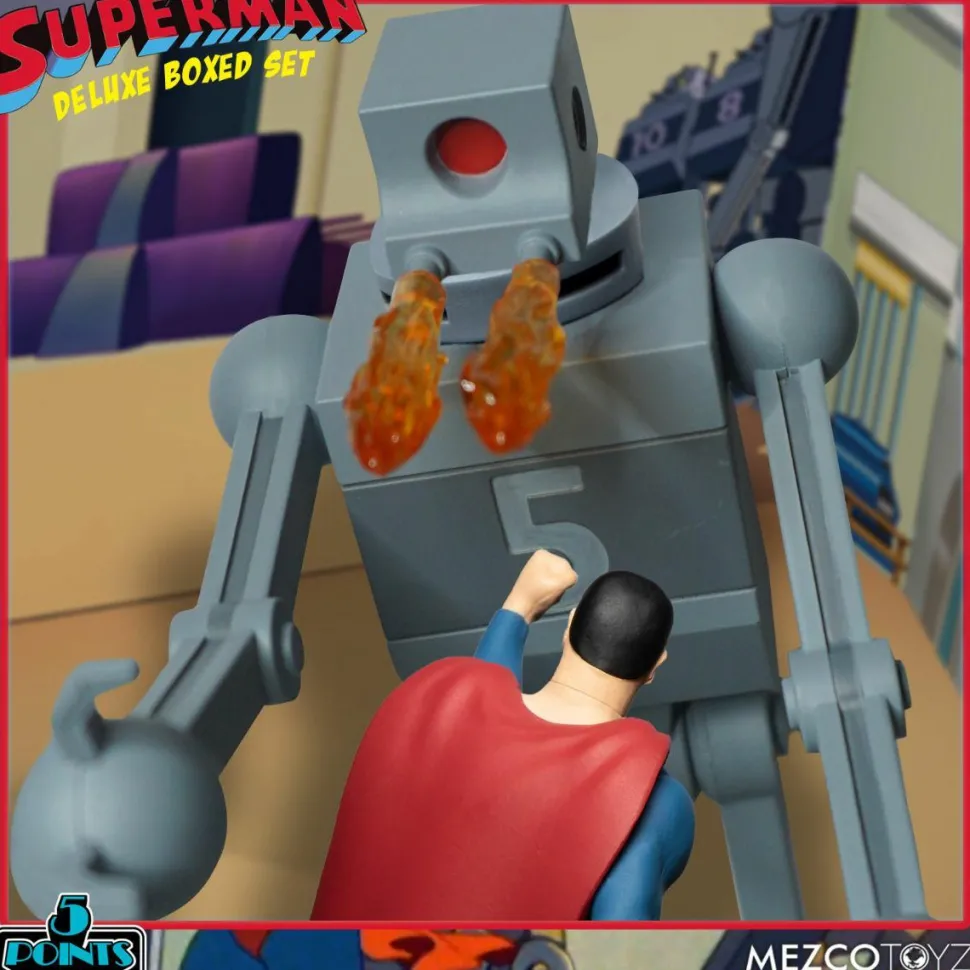 Superman - Superman: The Mechanical Monsters (1941) Deluxe 5-Points 3.75” Action Figure 4-Pack