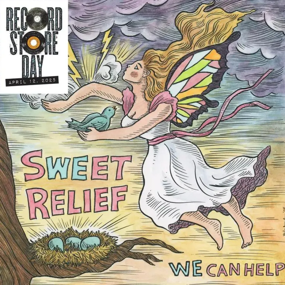 Sweet Relief Vol. IV: We Can Help by Various Artists LP Vinyl Record (2025 Record Store Day Exclusive Baby Blue & Magenta Coloured Vinyl)