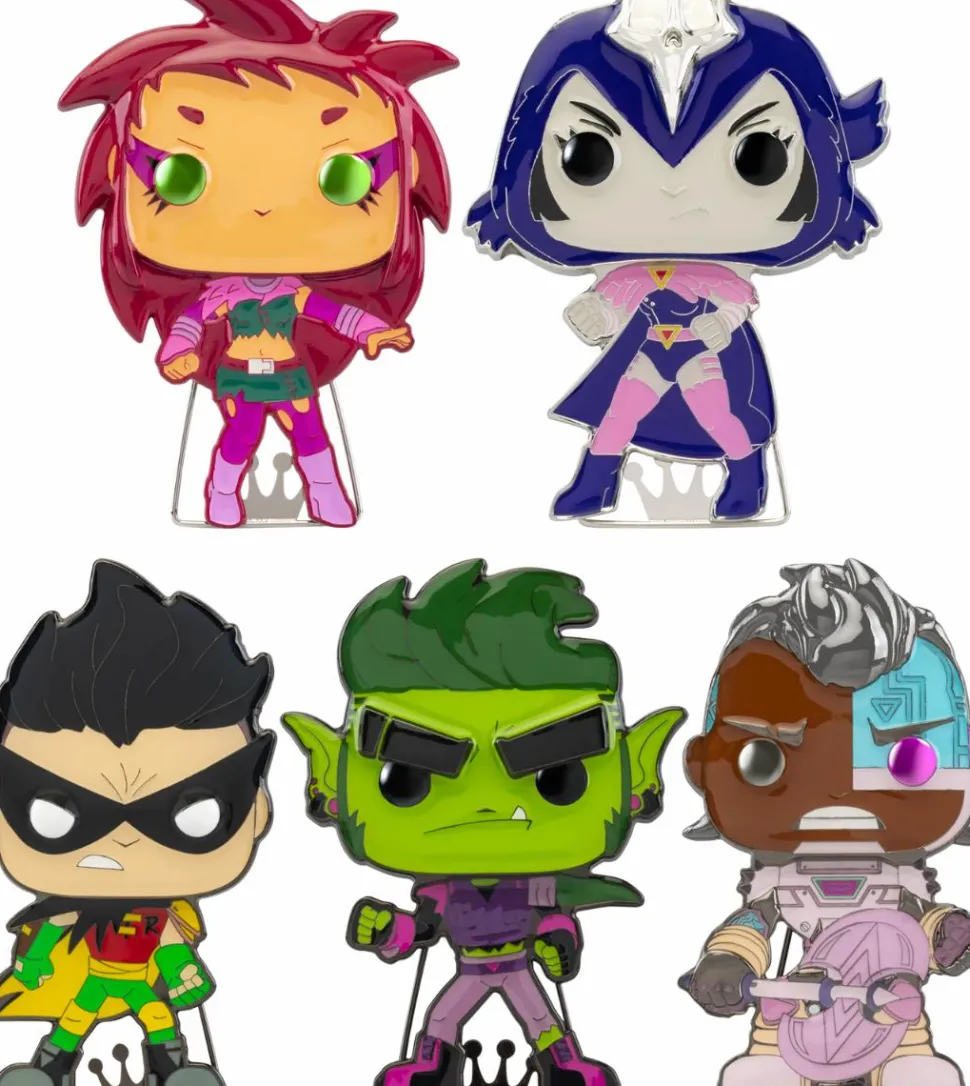 Teen Titans Go! - 4" Pop! Enamel Pin Bundle (Set of 5)