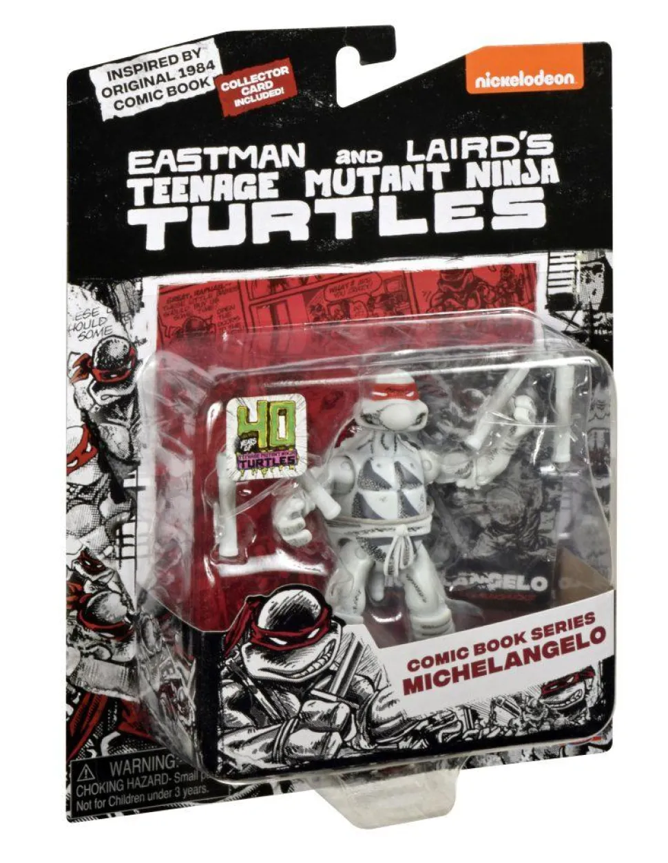 Teenage Mutant Ninja Turtles (1984) - Original Comic Book Series Black & White Turtles 40th Anniversary 4" Action Figure 4-Pack