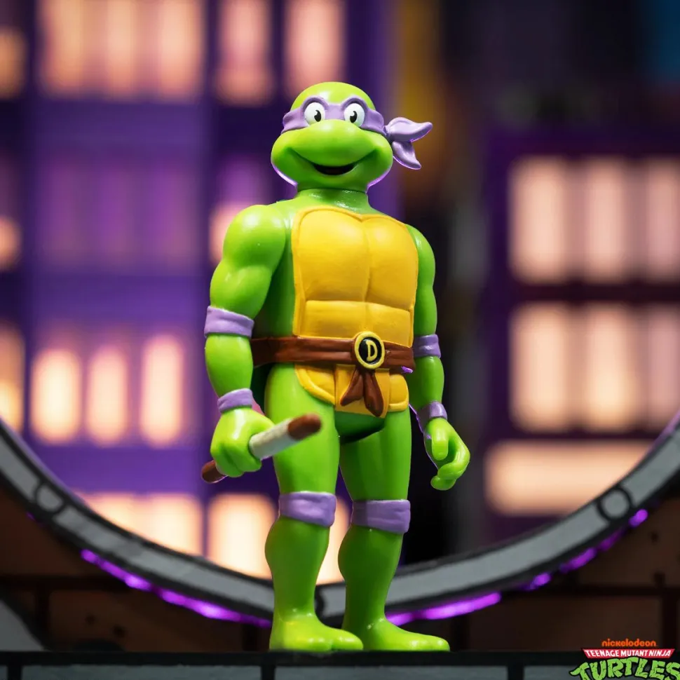 Teenage Mutant Ninja Turtles (1987) - Donatello (Toon) ReAction 3.75" Action Figure