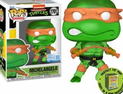 Teenage Mutant Ninja Turtles - Michelangelo (Translucent Green) Pop! Vinyl Figure in Acrylic Pop! Protector (Popcultcha Exclusive)