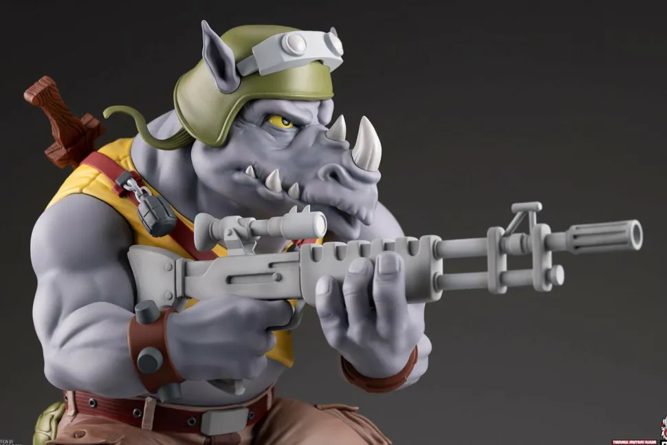 Teenage Mutant Ninja Turtles (1987) - Rocksteady 1/4 Scale Statue