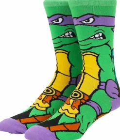 Teenage Mutant Ninja Turtles (1987) - Donatello Animigos 360 Character Crew Socks (US Men's 8-12)