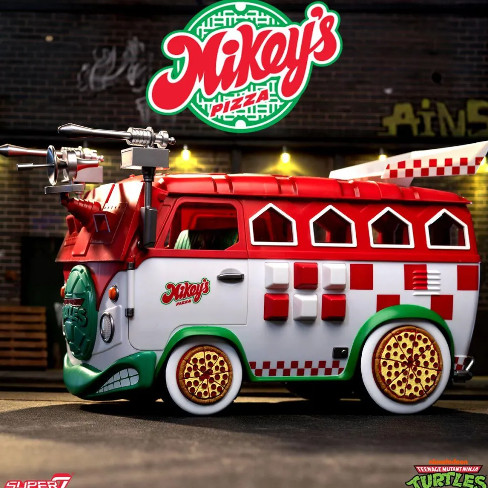 Teenage Mutant Ninja Turtles (1987) - Mikey's Pizza Delivery Van Ultimates! 7" Scale Action Figure Vehicle (2024 SDCC Exclusive)