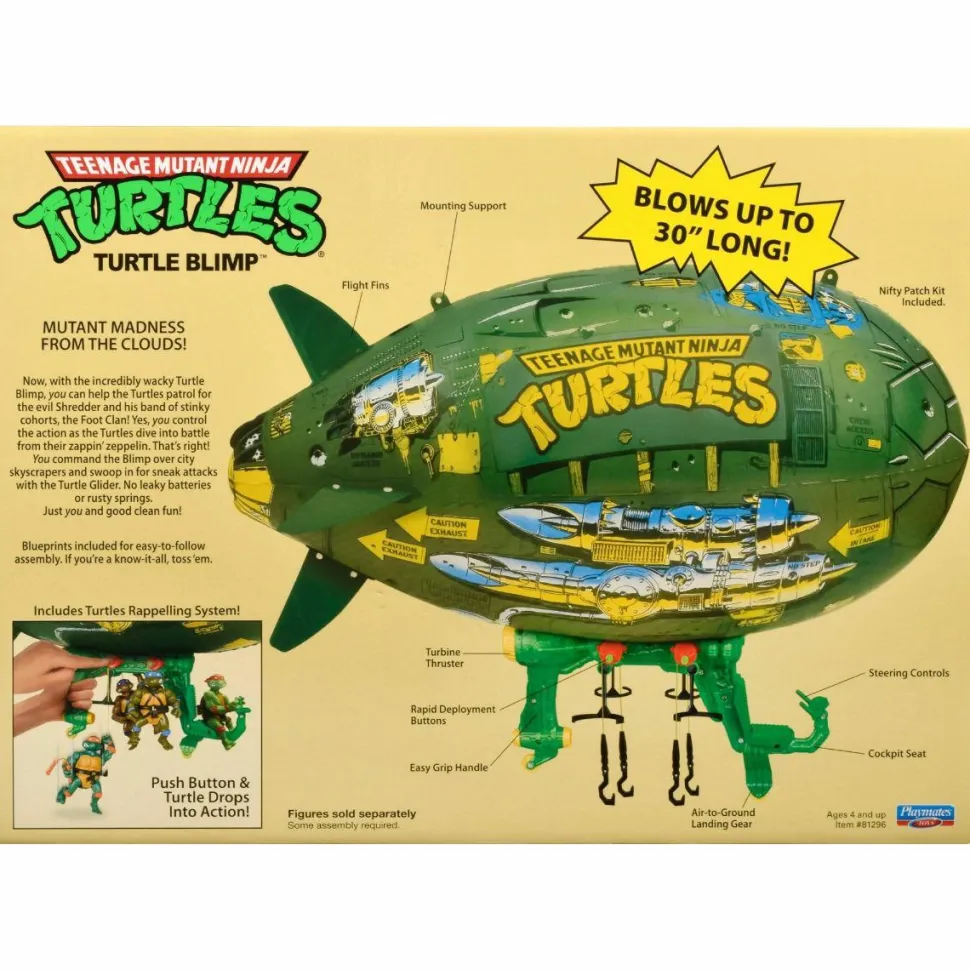 Teenage Mutant Ninja Turtles (1987) - Turtle Blimp Wacky Attack Aircraft 3.75” Scale Action Figure Vehicle