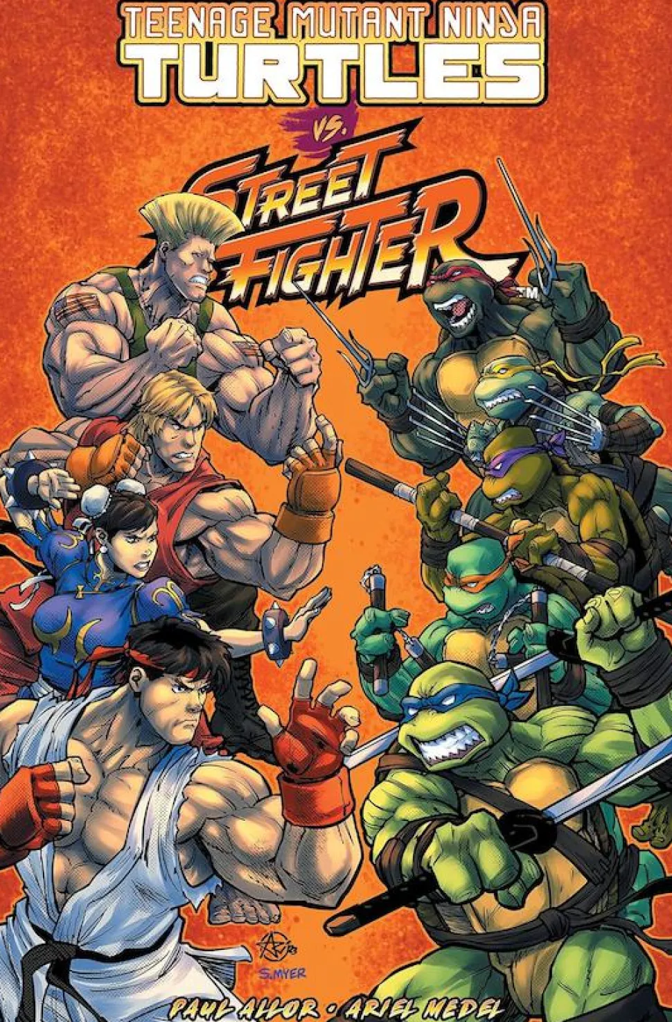Teenage Mutant Ninja Turtles vs. Street Fighter by Paul Allor Trade Paperback Book
