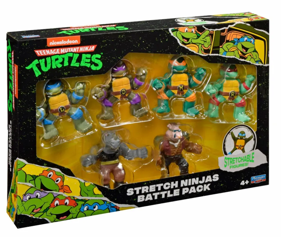 Teenage Mutant Ninja Turtles (1987) - Stretch Ninjas Battle Figure 6-Pack