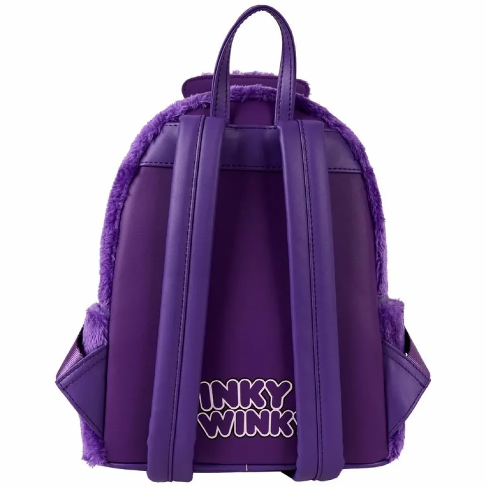 Teletubbies - Tinky-Winky Plush Cosplay Light Up 10" Faux Leather Mini Backpack