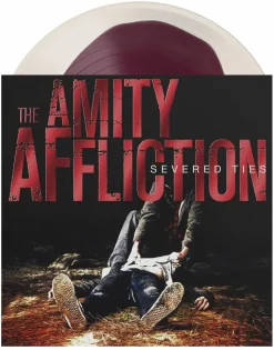 The Amity Affliction - Severed Ties 15 Year Anniversary LP Vinyl Record (Cloudy-Clear & Maroon Colour-in-Colour Coloured Vinyl)