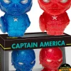 The Avengers - Captain America Red & Blue XS Hikari Vinyl Figure 2-Pack