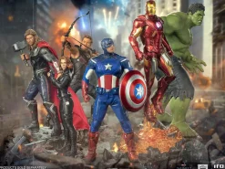 The Avengers - Captain America Battle of New York 1/10th Scale Statue