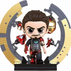 The Avengers - Iron Man Mark VI With Suit-Up Gantry Cosbaby (S) Hot Toys Figure